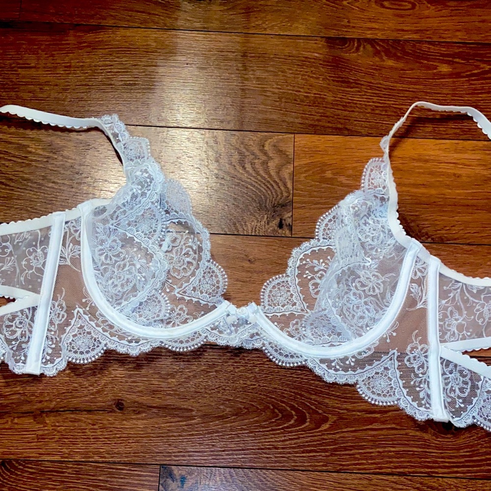 For Love And Lemons embroidered forever bridal era lace bra